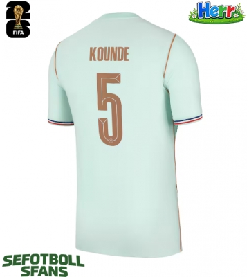 Frankrike Jules Kounde #5 Bortatröja VM 2026 Kortärmad